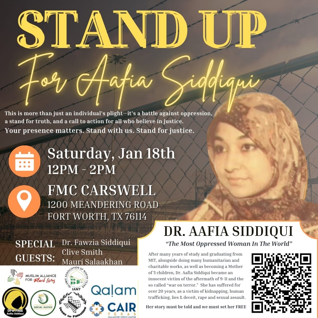 Rally at FMC Carswell Prison for Dr. Aafia Siddiqui